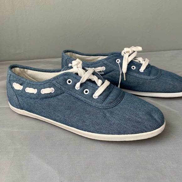Basic Editions Shoes Basic Editions Womens 1 Blue Jean Denim Canvas